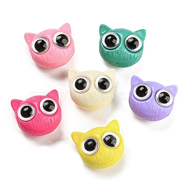 Mixed Color Cat Shape Acrylic Beads