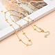 Brass Twisted Chain Curb Chain Necklaces(NJEW-JN03092-03)-5