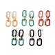 Acrylic & Aluminum Cable Chains Dangle Stud Earrings(EJEW-JE04236-M)-1