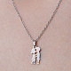 Non-Tarnish 201 Stainless Steel Lovers Pendant Necklace(NJEW-OY001-05)-1