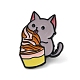 Кот с эмалированными булавками для мороженого(JEWB-E026-01EB-02)-1