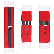 GORGECRAFT Refrigerator and Door Handle Covers, for Christmas, Red, 380x70mm, 1pc, 280x65mm, 2pcs, 3pcs/set(AJEW-GF0002-80)