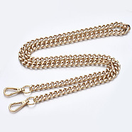Bag Chains Straps, Iron Curb Link Chains, with Alloy Swivel Clasps, for Bag Replacement Accessories, Light Gold, 1190x11mm(FIND-Q089-008LG)