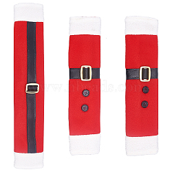 GORGECRAFT Refrigerator and Door Handle Covers, for Christmas, Red, 380x70mm, 1pc, 280x65mm, 2pcs, 3pcs/set(AJEW-GF0002-80)