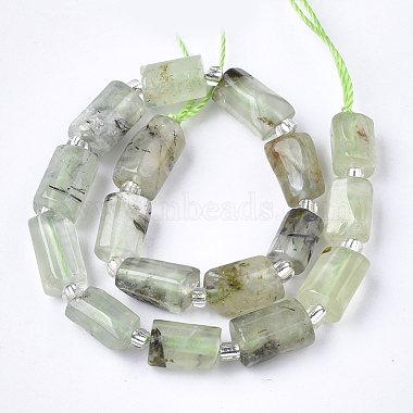 Natural Prehnite Beads Strands(X-G-S345-8x11-007)-2