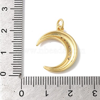 Moon Rack Plating Brass Micro Pave Cubic Zirconia Enamel Pendants(KK-G504-06G-02)-3