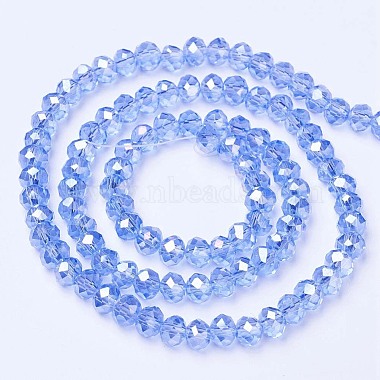 perles en verre plaquent brins(EGLA-A034-T1mm-B09)-2