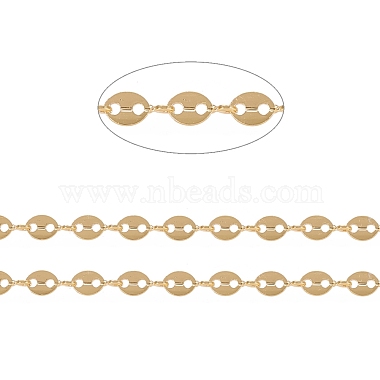 3.28 Feet Brass Link Chains(X-CHC-I034-03G)-2