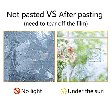 Waterproof PVC Colored Laser Stained Window Film Static Stickers(DIY-WH0314-118)-8