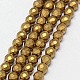 Electroplate Non-magnetic Synthetic Hematite Beads Strands(G-J169C-4mm-04)-1