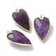 Natural Amethyst Pendants(G-G012-12G-10)-1