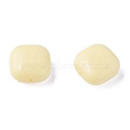 Opaque Acrylic Beads, Square, PeachPuff, 15x15x7.5mm, Hole: 1.2mm, about 375pcs/500g(MACR-S373-147-A15)