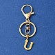 304 Stainless Steel Initial Letter Charm Keychains(KEYC-YW00005-21)-1