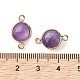 Natural Amethyst Connector Charms(G-C102-09F-G)-3