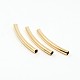 Brass Smooth Curved Tube Beads(KK-O031-B-08)-1