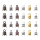 300Pcs 6 Colors Iron Folding Crimp Ends(IFIN-YW0003-25)-1