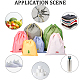 6Pcs 3 Sizes 2 Colors Polyethylene Waterproof Drawstring Storage Bags(ABAG-CN0001-47)-4