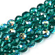 Transparent Electroplate Glass Beads Strands(EGLA-TAC0006-05C)-1