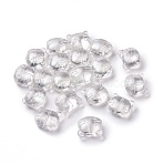 Glass Beads, for Jewelry Making, Cat, Silver, 12.5x14x6.5mm, Hole: 1mm(X-GLAA-G079-02J)