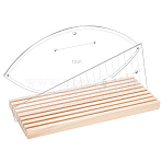 Customized  Wooden Quilting Ruler Storage Rack, Ruler Template Organizer Holder, Sewing Accessories and Supplies, Navajo White, 249x100x16mm(ODIS-WH0030-102A-01)
