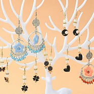 Deer Tree Acrylic Earring Display Tray Ornament, Jewelry Display Rack for Earrings, Rings, Bracelets Storage, White, 24x14x21.5cm(EDIS-N010-04)