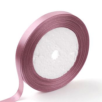 Single Face Satin Ribbon, Polyester Ribbon, Orchid, Size: about 5/8 inch(16mm) wide, 25yards/roll(22.86m/roll), 250yards/group(228.6m/group), 10rolls/group