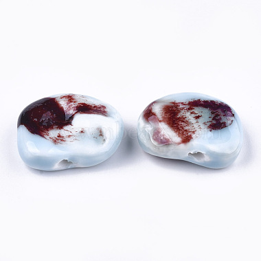 Handmade Porcelain Beads(PORC-S498-34D)-2