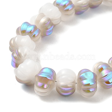 Half Rainbow Plated Electroplate Glass Beads(GLAA-G106-02A-HR02)-3