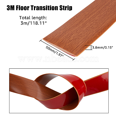 PVC Self-Adhesive Floor & Door Cover Transition Strip(AJEW-WH0317-12)-2