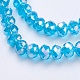 Electroplate Glass Beads Strands(X-GR6MMY-68AB)-3