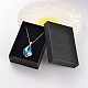 Teardrop AB Color Plated Electroplate Glass Pendant Necklaces(NJEW-JN01492)-1