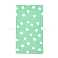 Polka Dot Pattern Eco-Friendly Kraft Paper Bags, Gift Bags, Shopping Bags, Rectangle, Light Green, 24x13x8cm(AJEW-M207-A02-08)