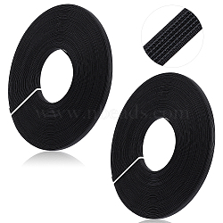 Polyester & Plastic Wire Boning, for Sewing Wedding Dress Fabric, Black, 9x1mm, 45 yards/roll(FIND-WH0420-09B)