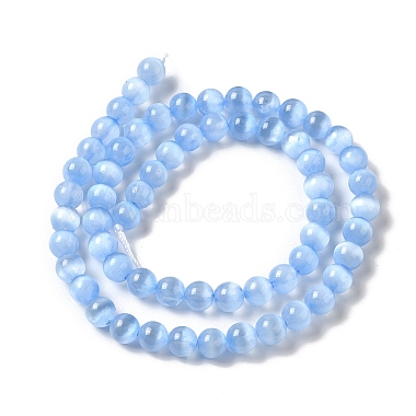Natural Selenite Dyed Beads Strands(G-P493-02E)-3
