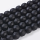 Synthetic Black Stone Beads Strands(X-G-C059-10mm-1)-1
