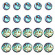 20Pcs 2 Styles Natural Abalone Shell/Paua Shell Beads Strands(SSHEL-HY0001-10)-1