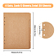 5 Sheets A5 Kraft Paper Binder Dividers(SCRA-WH0001-01A-01)-2