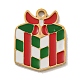 Christmas Theme 304 Stainless Steel Enamel Charms(STAS-Z093-02D)-1