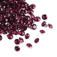 Faceted Natural Garnet Cabochons, Pointed Back, Diamond Shape, 3x2mm(G-I295-05C-08)