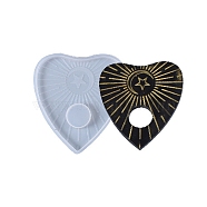 Planchette Silicone Molds, Resin Casting Pendant Molds, For UV Resin, Epoxy Resin Jewelry Making, White, 92x83x6mm, Inner Diameter: 90x80mm(DIY-I036-30)