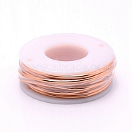Round Aluminum Wire, with Spool, Light Salmon, 12 Gauge, 2mm, 5.8m/roll(AW-G001-2mm-04)
