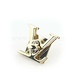 Zinc Alloy Wooden Box Lock Catch Clasps, Jewelry Box Latch Hasp Lock Clasps, Supplied with Screws and Gaskets, Light Gold, 41x34x39mm(PW-WG7086D-01)