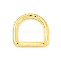 Rack Plating Brass D Linking Rings, Long-Lasting Plated, Cadmium Free & Lead Free, Real 18K Gold Plated, 21x21.5x2.8mm, Inner Diameter: 15x16mm(KK-P277-35G)