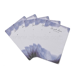 Coated Paper Bracelet Display Cards, Rectangle, Other Pattern, 9.1x6x0.04cm(CDIS-D005-09A)
