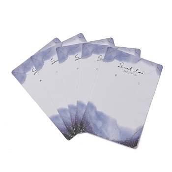 Coated Paper Bracelet Display Cards, Rectangle, Other Pattern, 9.1x6x0.04cm