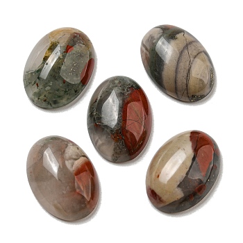 Natural African Bloodstone Cabochons, Oval, 18x13x5~5.5mm
