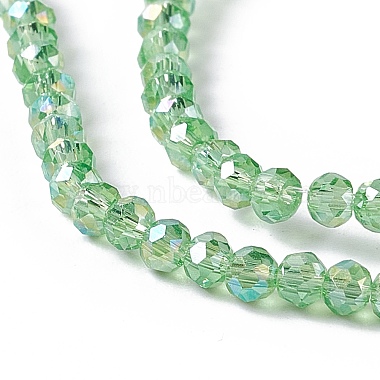 Chapelets de perles en verre galvanoplastique(EGLA-R048-2mm-10)-4