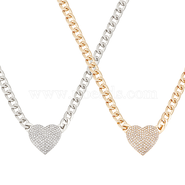 Heart Rhinestone Necklaces