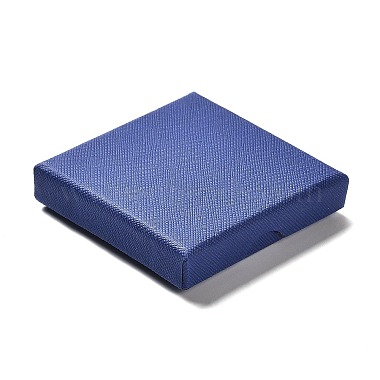 Blue Square Paper Jewelry Set Box