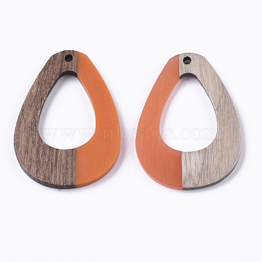 Resin & Walnut Wood Pendants(RESI-R427-01)-2